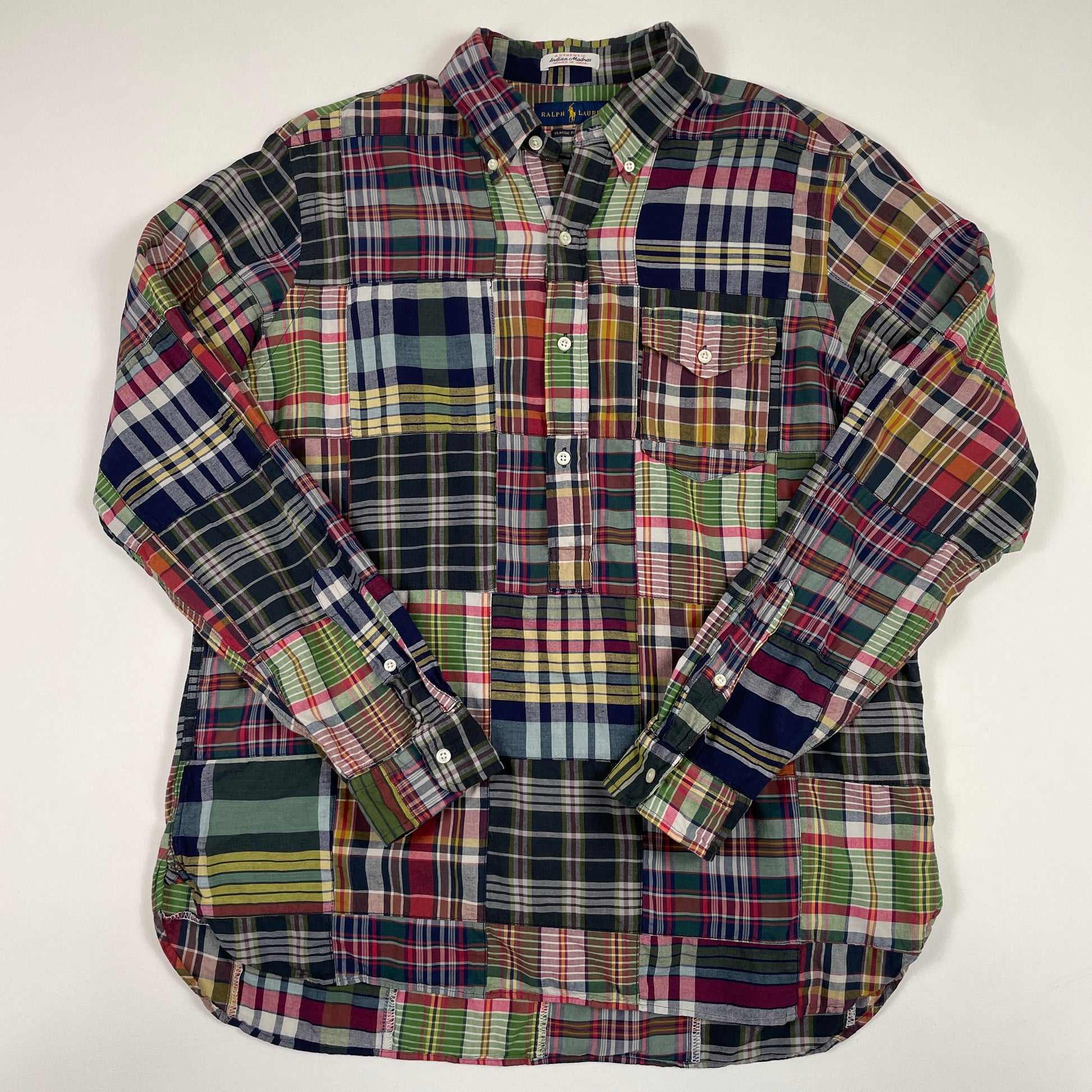 Polo Ralph Lauren (L Classic Fit) India Madras Patchwork Quilted Popov –  