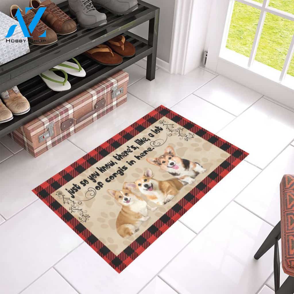 TD 9 A Lot Of Corgis Doormat Doormat | WELCOME MAT | HOUSE WARMING GIFT
