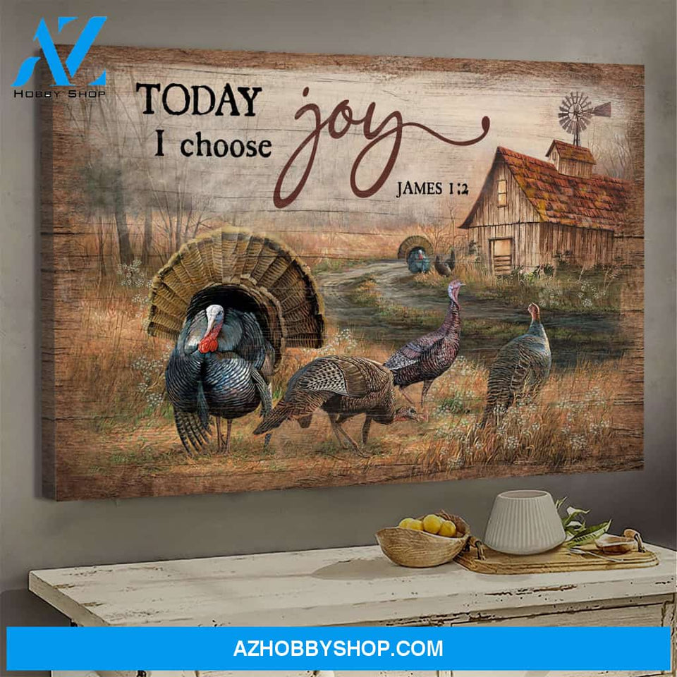 Jesus - Turkey - Today I choose joy - Landscape Canvas Prints, Wall Art