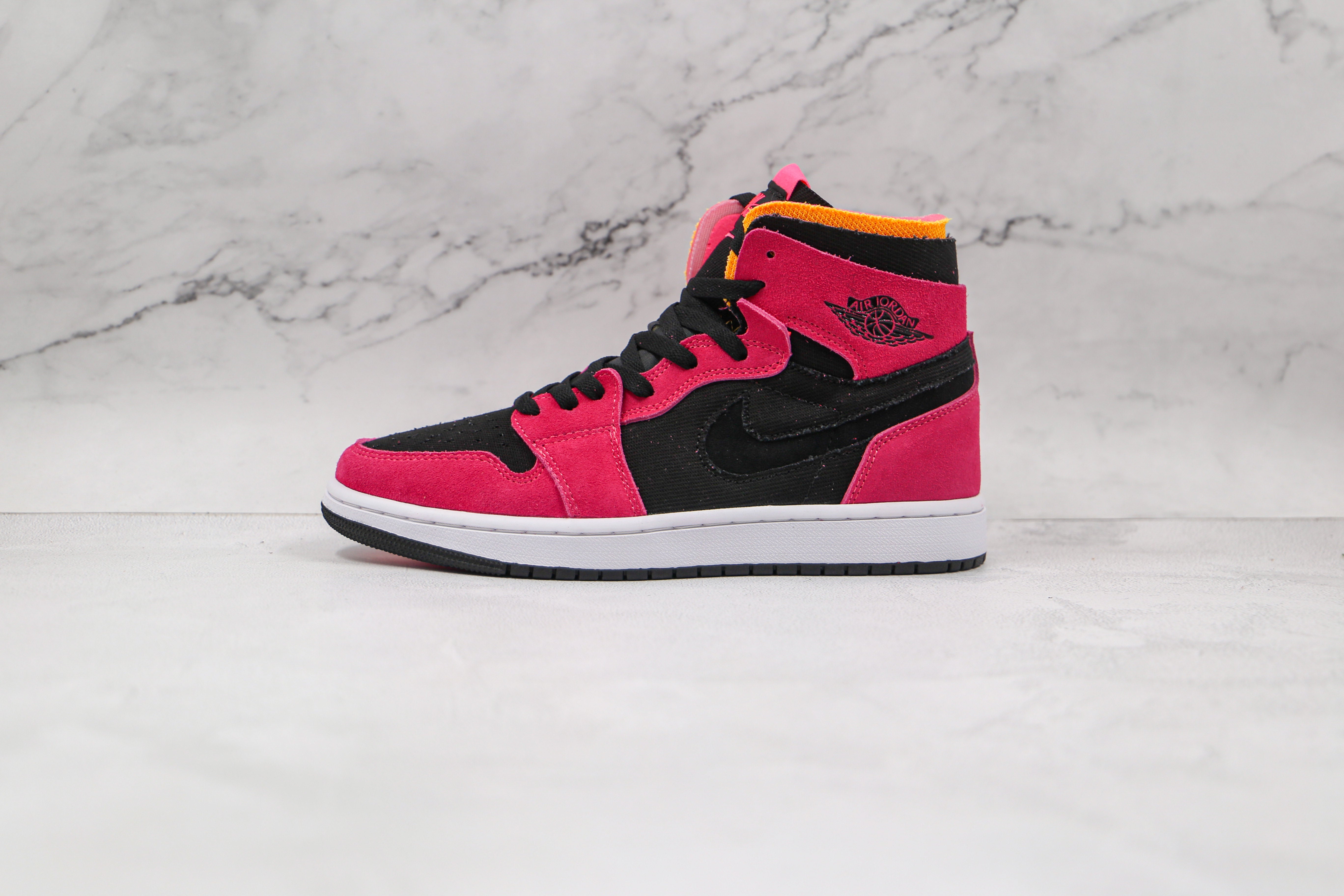 Custom RED Jordan 1 High Q Zoom Air ( Customs And Box ), Jordan 1 Sneakers Active