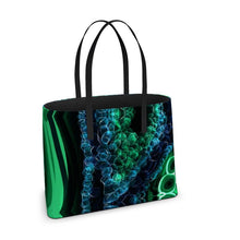 Load image into Gallery viewer, Large &quot;Malachite&quot; Smooth Napa Leather Kika Tote
