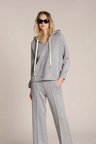 Felpa donna modello Hoodie in Lurex di Mason's