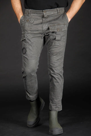 men's cargo trousers in gabardine limited edition model George Coolpocket by Mason's