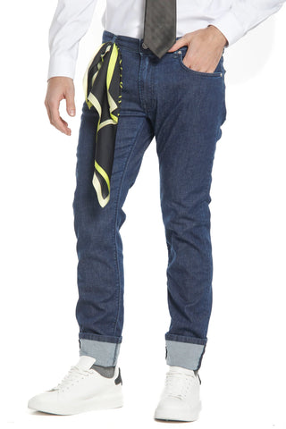 men's 5-pocket denim stretch trousers, Harris model by Mason's