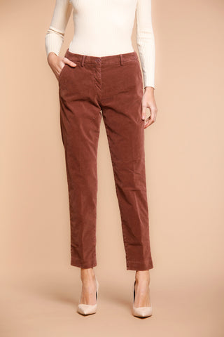 Mason's women's pants model New York velvet regular fit