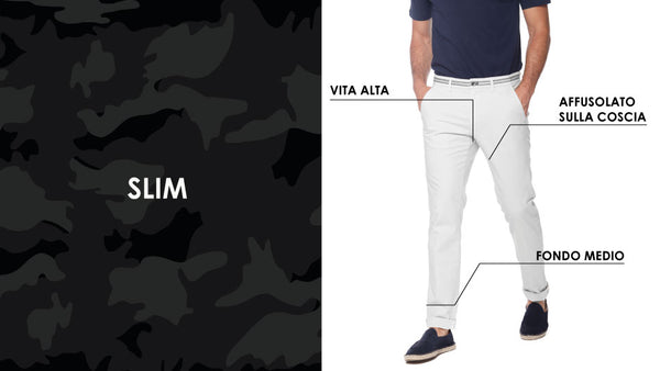 Slim Fit Pantaloni Uomo