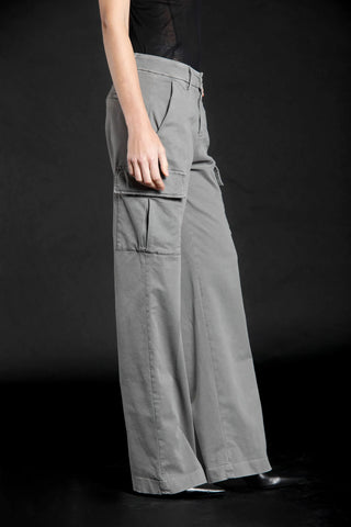 Straight gabardine women's cargo pants, Victoria model by Mason's