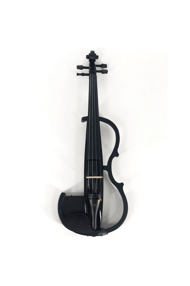 4/4 Black Lacquer Acoustic Electric Violin – Violin Shop
