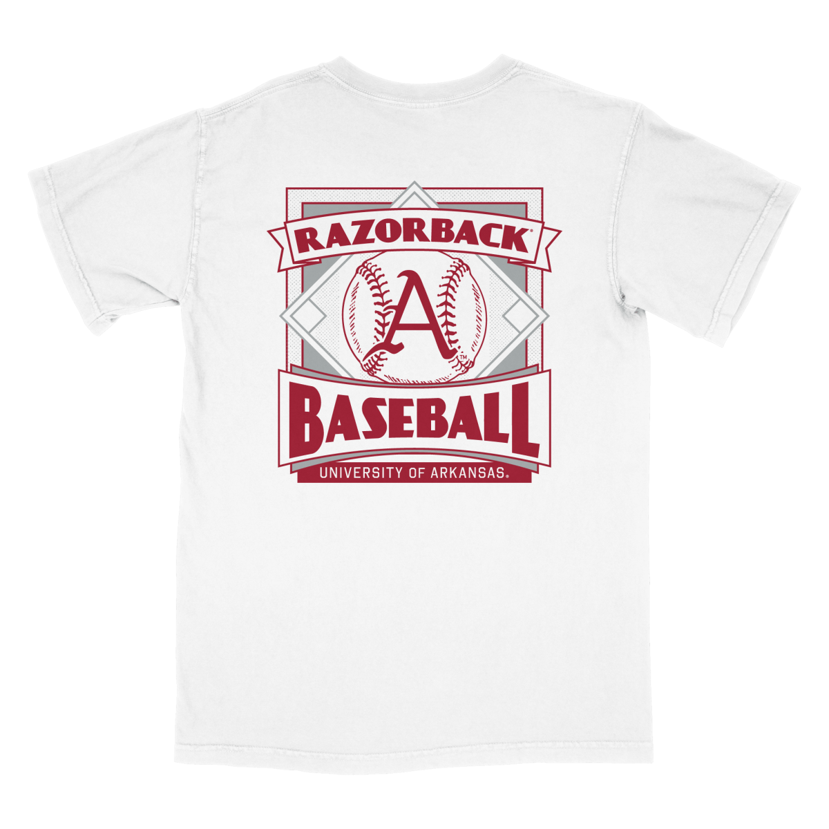 AR, Arkansas Retro Razorbacks Baseball Jersey Tee