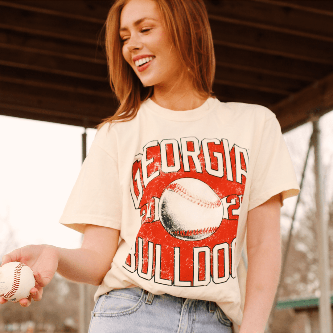Georgia Bulldogs : Baseball Jersey T-shirt 