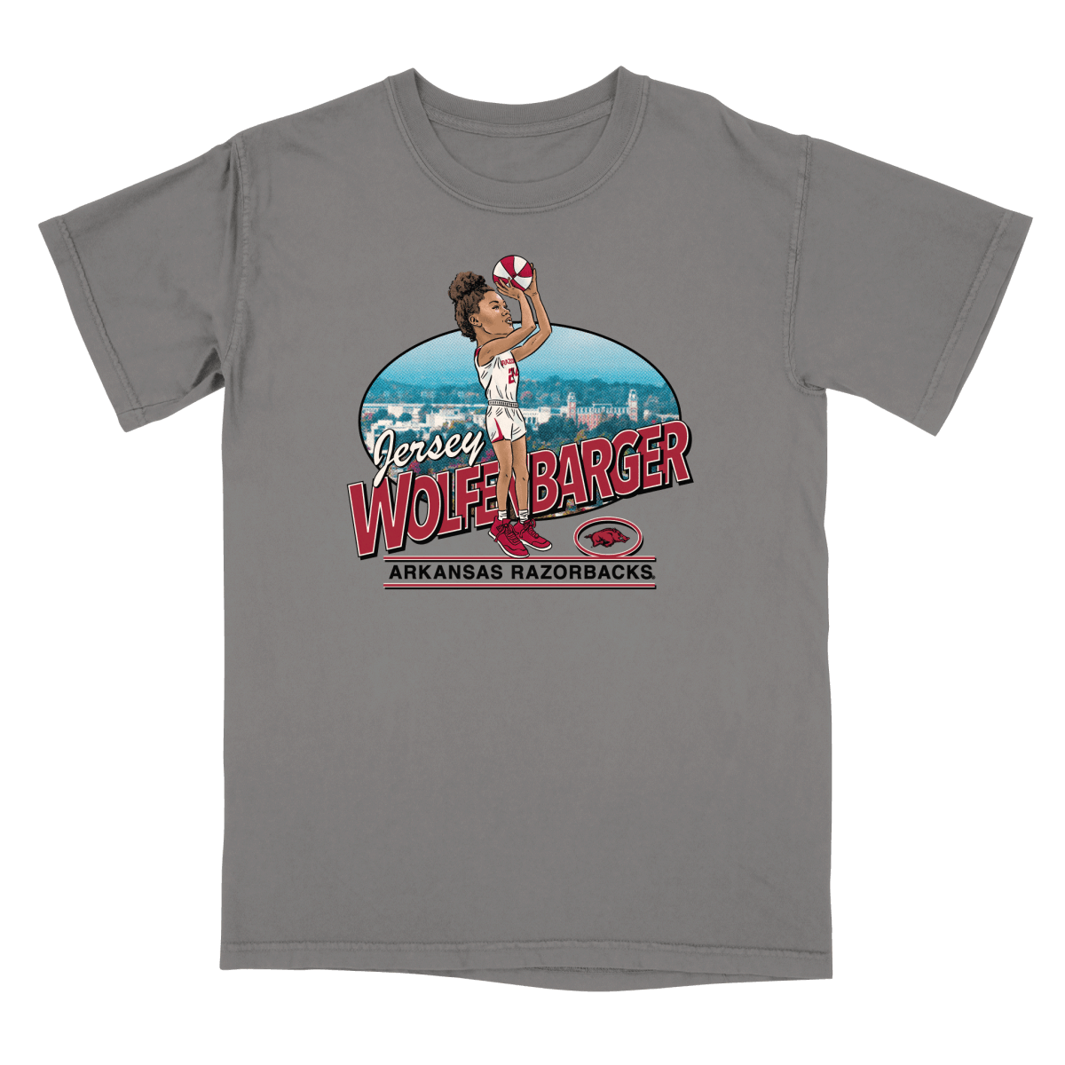 Jersey Wolfenbarger Caricature T-shirt - Shop B-Unlimited