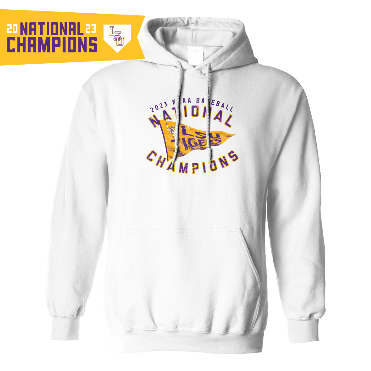 Men's LSU Tigers 2023 National Champions Gold Cool Jersey V5 - All