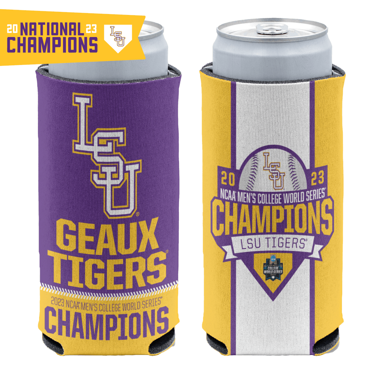 LSU Tigers - 2023 NCAA National Baseball Champions Logo Dimensional Wall Art