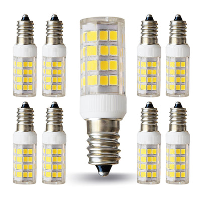 E12 LED Light Bulb, 5W, 400lm, 3000K Warm White, 8pcs – LAMPAOUS