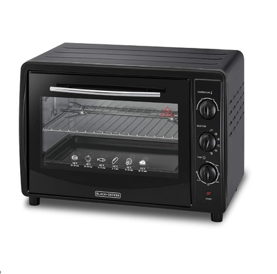 Black And Decker TRO35 220 Volt 35L Double Glass Multifunction Toaster Oven  with Rotisserie for Toasting/ Baking/ Broiling 220V-240V For Export  (NON-USA)