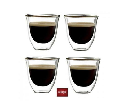 La Cafetiere Double Walled Glass Cappuccino Cups – set 2 pcs 
