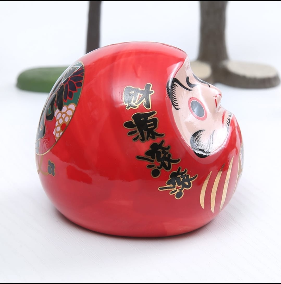 VOSAREA 4 Pcs Japanese Ornaments Desk Topper Daruma Dolls Daruma Doll Toys  Japanese Goods Luck Doll Daruma Dolls Car Toys Japanese Household Items