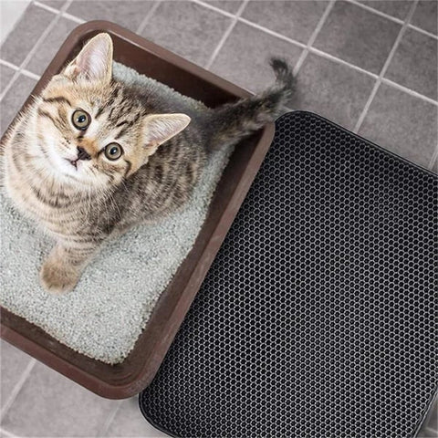 aiitle detachable non-slip cat litter mat