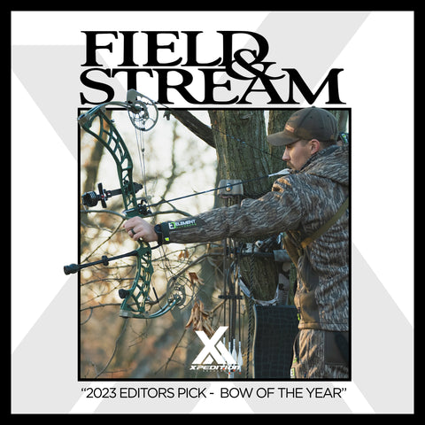 Field & Stream Editors PIck Bow of the Year Badge Xlite 33