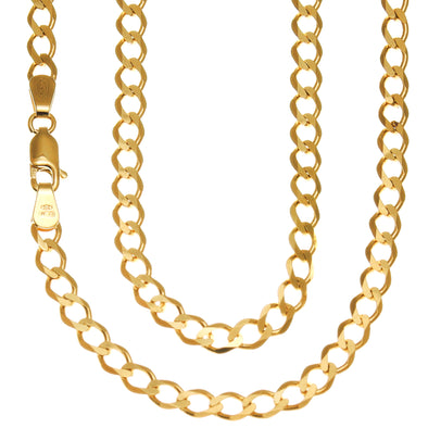 45cm (18) Solid Belcher Chain in 10kt Yellow Gold