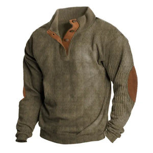 Men's Outdoor Casual Stand Collar Long Sleeve Sweatshirt - 23231 - mudroads