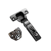 DTC, 110 Degree Soft Close Cabinet Hinge with Adjustable Plate (No Screws), Titanium Black Finish