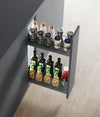 Iviro Glass Base Pull Out Storage Unit With Soft Close, Suits 150mm Cabinet