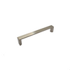 Square D, D Pull Handle, Brushed Nickel, 128mm Hole Centres