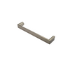 Square D, D Pull Handle, Brushed Nickel, 128mm Hole Centres