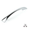 Taper, Bow Handle, Chrome-Aluminium-Matte Nickel, 128mm Hole Centres