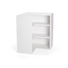 Duracab, Flat-Pack Wall L-Corner Cabinet Unit, 600x600mm, White