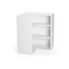 Duracab, Flat-Pack Tall Wall L-Corner Cabinet Unit, 600x600mm, 900mm High, White