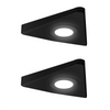 Nero Slim Triangle Diffused LED Light, Natural White, Matte Black, Under Cabinet Light