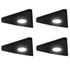 Nero Slim Triangle Diffused LED Light, Natural White, Matte Black, Under Cabinet Light