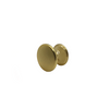 Pharaoh, 33mm Knob Handle, Brushed Brass, Centre Fixing