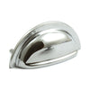 Henrietta, Cup Handle, Polished Chrome-Brushed Nickel, 76mm Hole Centres