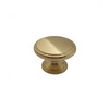 Pharaoh, 38mm Knob Handle, Brushed Brass, Centre Fixing