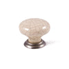 Winchester Knob & Back Plate, Knob Handle, Antique-Cream-White-Pewter, Centre Fixing