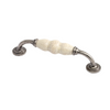 Winchester Fixed D Handle, D Pull Handle, Antique-Cream-White-Pewter, 128mm Hole Centres