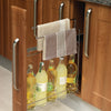 Single Basket With 2 x Towel Rails, Side Mounted Pull Out For 150mm Cabinet, Polished Chrome, Left Hand