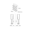 3 Tiered Basket Pull-Out, 255-205-155mm, Soft Close, To Suit 300mm Cabinet, 2 Colour Options