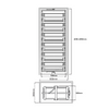 Rotating Multi-Level Shoe Rack with Telescopic Rail, Soft Close,1630-1830mm, Anthracite