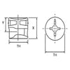 Cam 15 x 11.4 x 15mm Cam Pack of 100 Suits 15mm Board