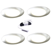 Nebbia Recessed Diffused LED Light, Natural White, Brushed Nickel, Under Cabinet 1-6 Light Kit