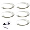 Nebbia Recessed Diffused LED Light, Natural White, Brushed Nickel, Under Cabinet 1-6 Light Kit