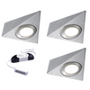 Nebbia Triangle Diffused LED Light, Natural White, Brushed Nickel, Under Cabinet 1-6 Light Kit