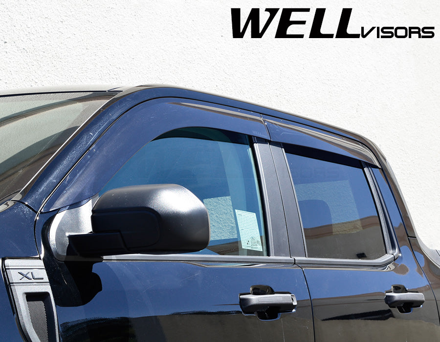 WellVisors Side Window Deflectors Ford Maverick 2022+Premium Series