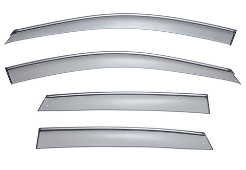 WellVisors Side Window Deflectors Honda CRV 2023+ with Chrome Trim