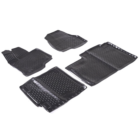 Wellvisors All Weather Floor Liner Lite 4 Piece Black For Ford F