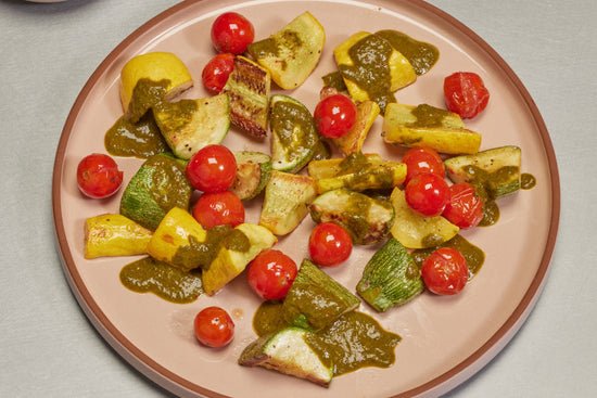 Roasted Summer Squash with Chimichurri 